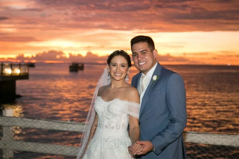 Amanda Aguiar e Daniel Cunha tornam-se marido e mulher