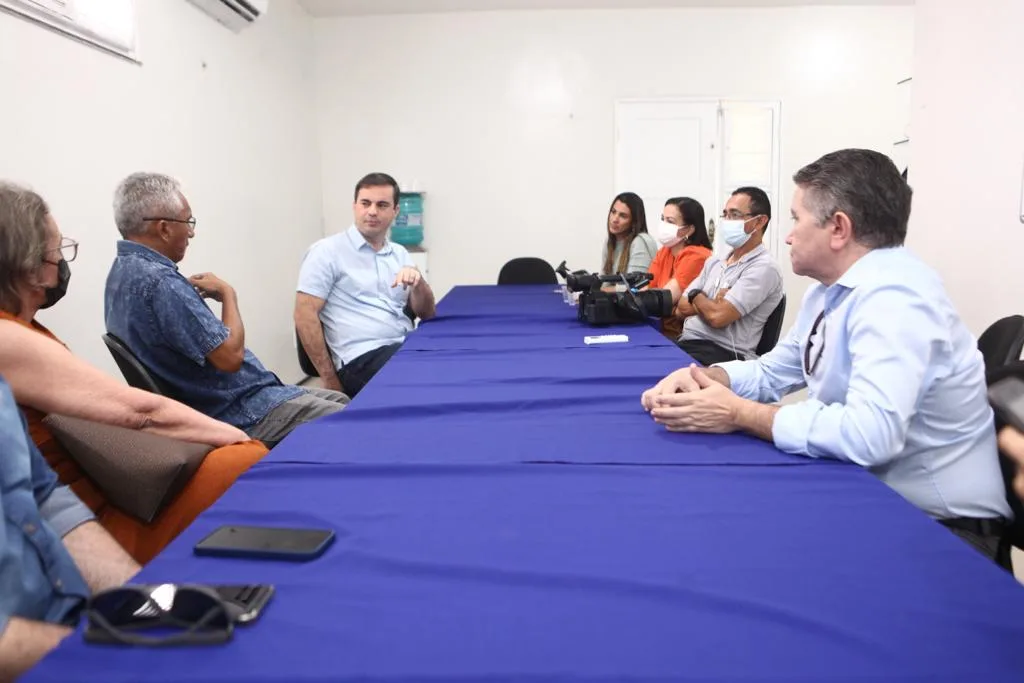 Capitão Wagner recebe imprensa para almoço na sede do União Brasil