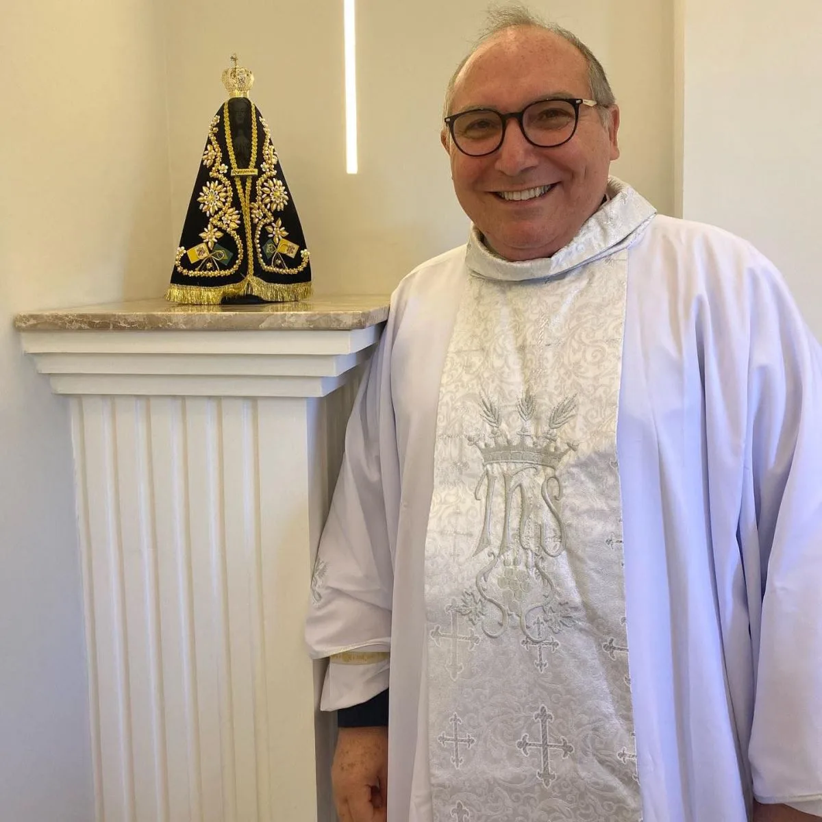 Padre Eugênio inaugura mais uma etapa da obra do Mosteiro dos Jesuítas