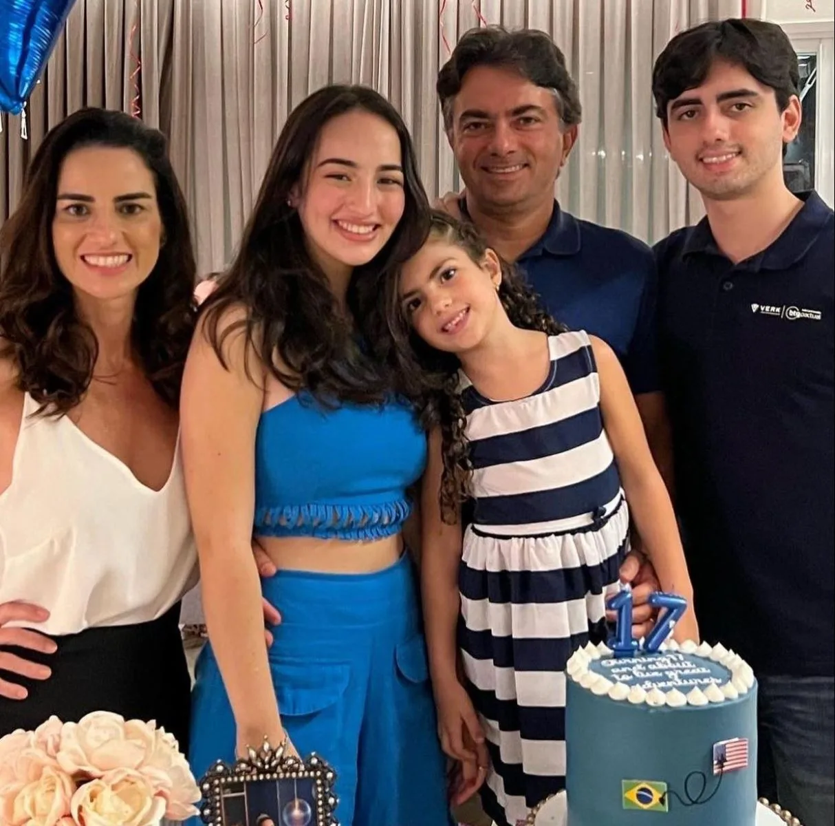 Giselle e Pedro Ivo Frota realizam comemoração dupla para a filha Letícia