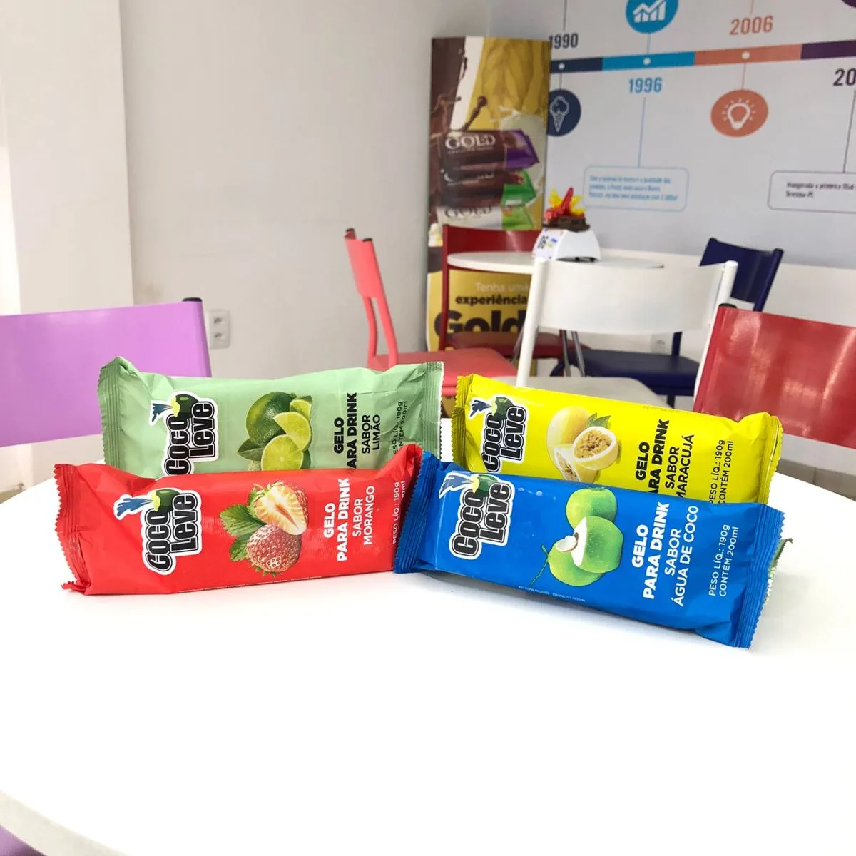 Sorvetes Frosty lança gelo saborizado que acompanha drinks em dias de calor