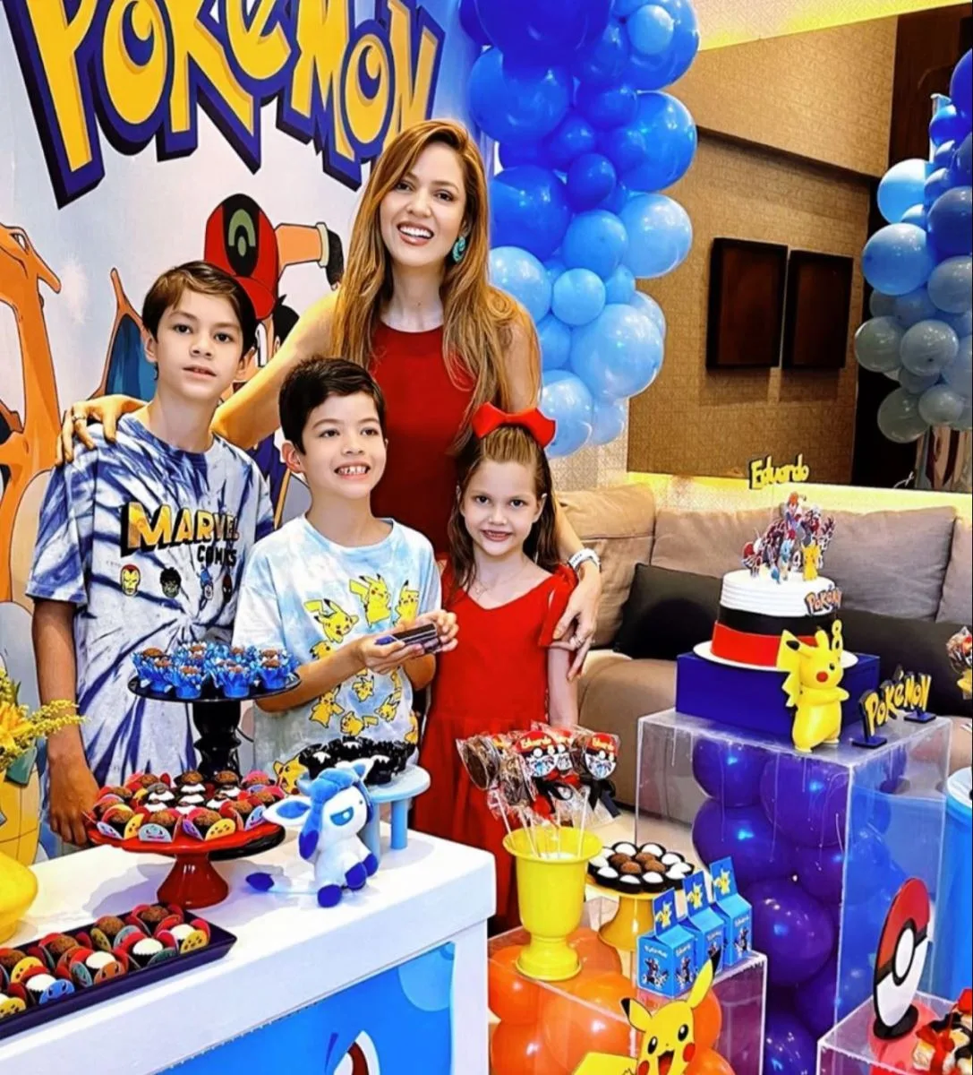 Ana Flávia Torquato festeja os oito anos do filho Eduardo