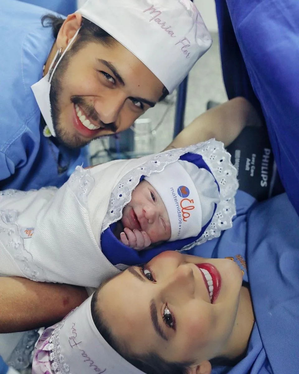 Maria Flor, segunda filha de Virgínia Fonseca e Zé Felipe, nasceu nesta madrugada