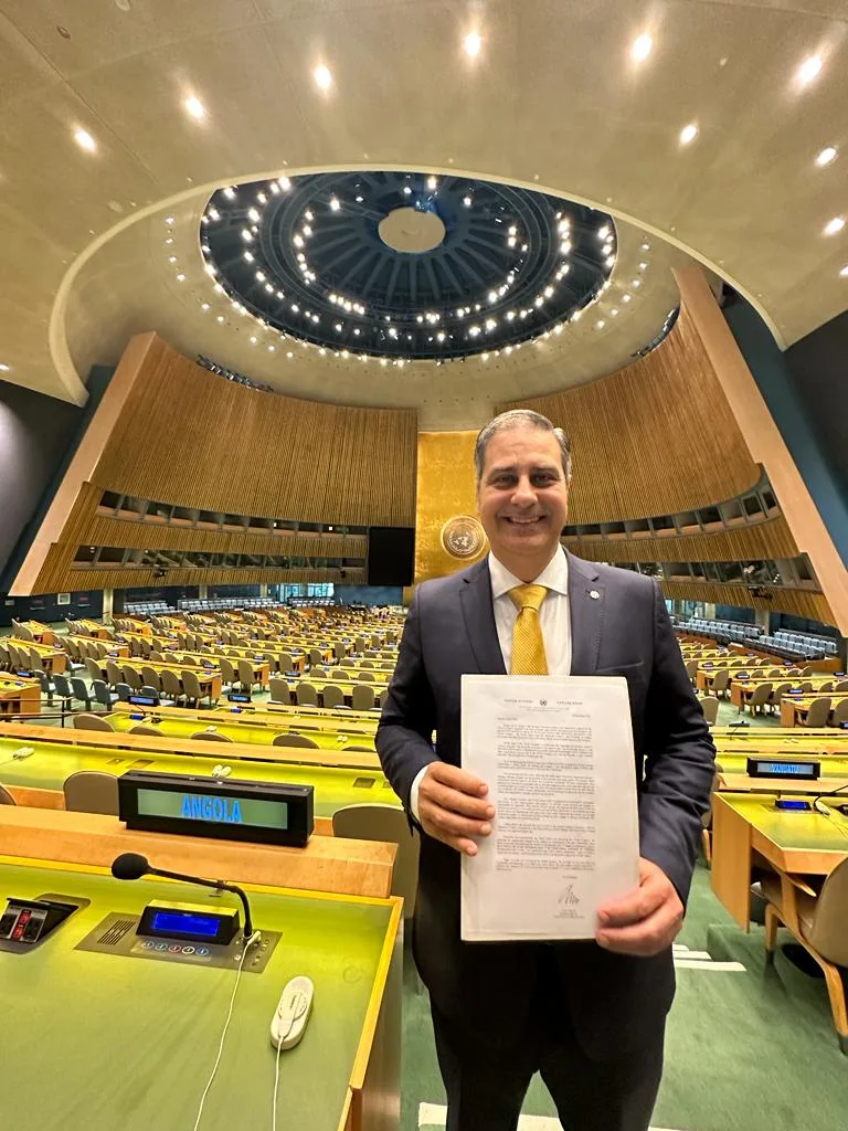 Erinaldo Dantas recebe deferimento para adesão no Pacto Global da ONU