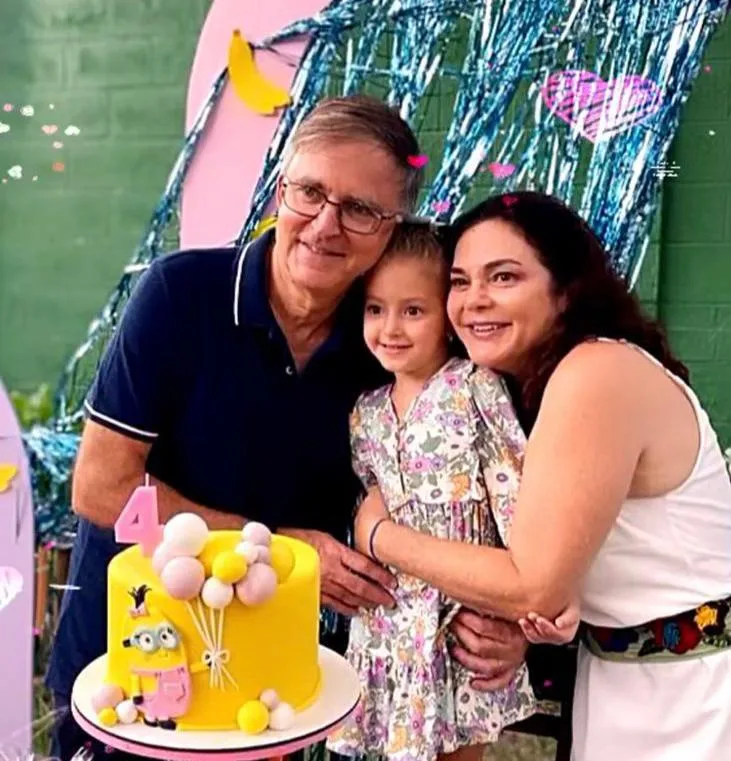Sophia e Haim Erel celebram os quatro anos da neta Celina
