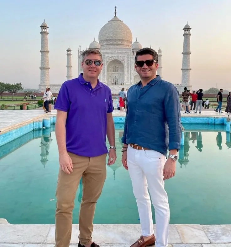 David Moura do Carmo e Johan Olsson retornam à Índia e curtem as belezas do Taj Mahal