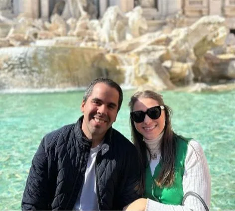 Ticiana e Alfredo Lima curtem as férias na Itália