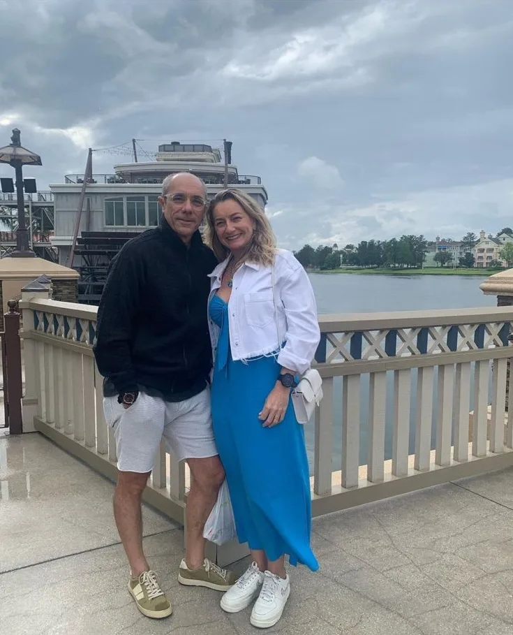 Louise e Beto Santos em dias de descanso na Flórida
