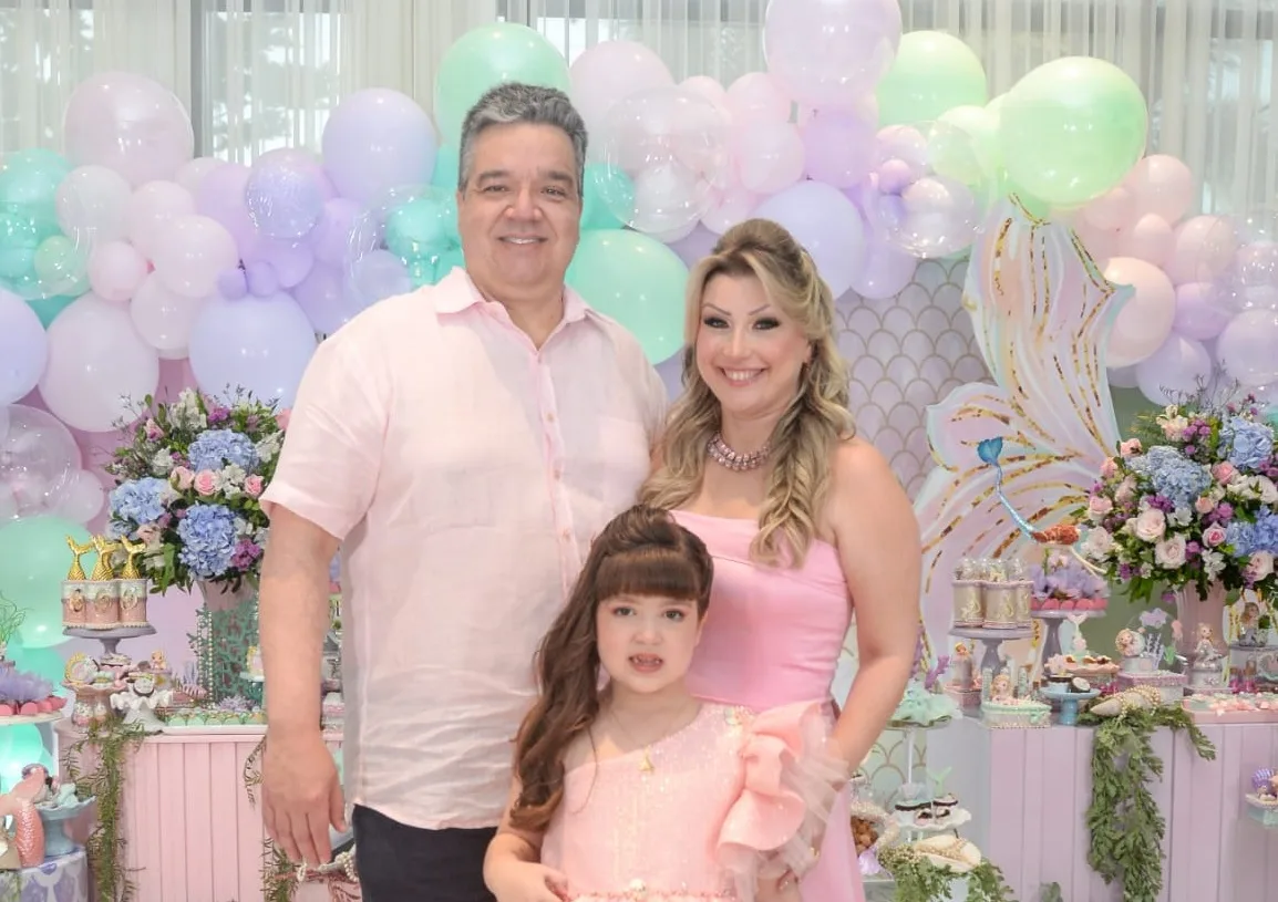 Tici e Ticiano Rêgo festejam os seis anos da filha Sofia