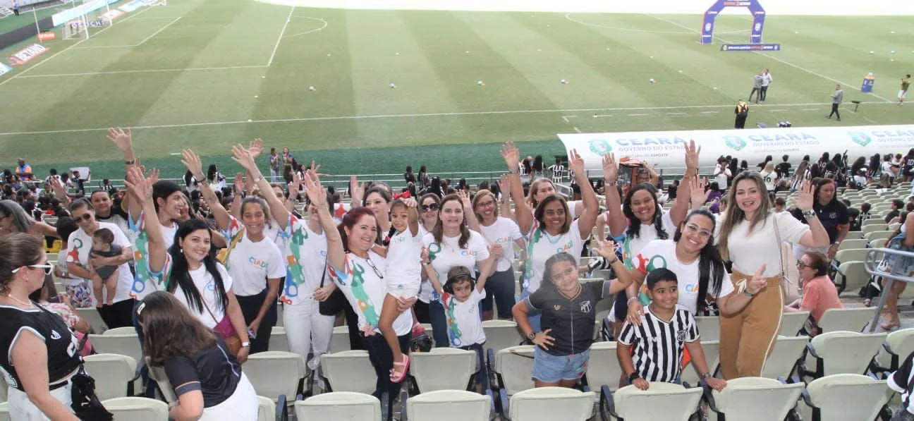 Ciadi promove ação para crianças com autismo e síndrome de Down em jogo na Arena Castelão