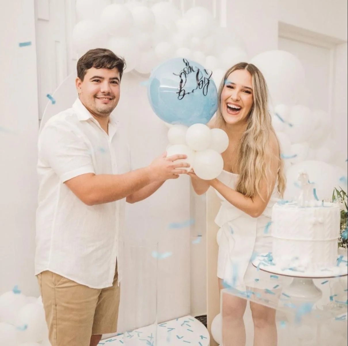 Lizandra Pordeus e Fábio Barbosa descobrem sexo do bebê