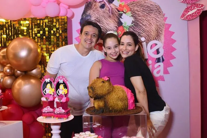 Leydiane Cavalcante e Gean Jácome comemoram aniversário da filha Sophia