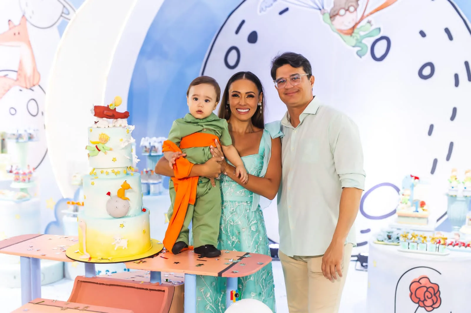 Ketsia Vasconcelos e Davi Pontes comemoram um ano do filho Levi