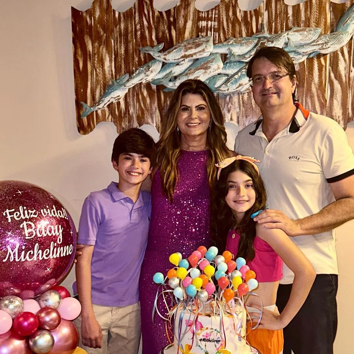 Michelinne Pinheiro celebra nova idade em família