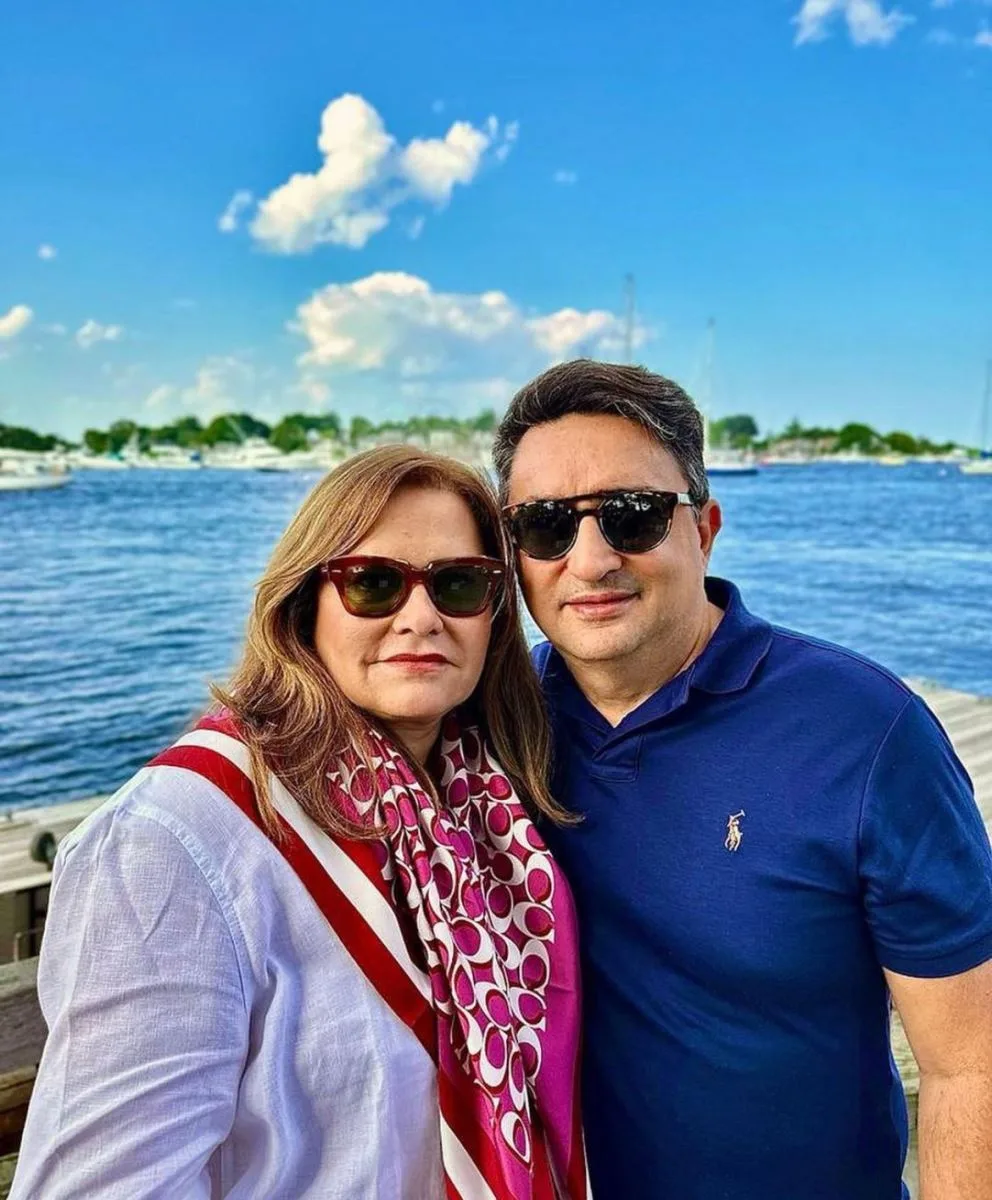 Fernanda e Eduardo Gomes de Matos curtem férias nos EUA