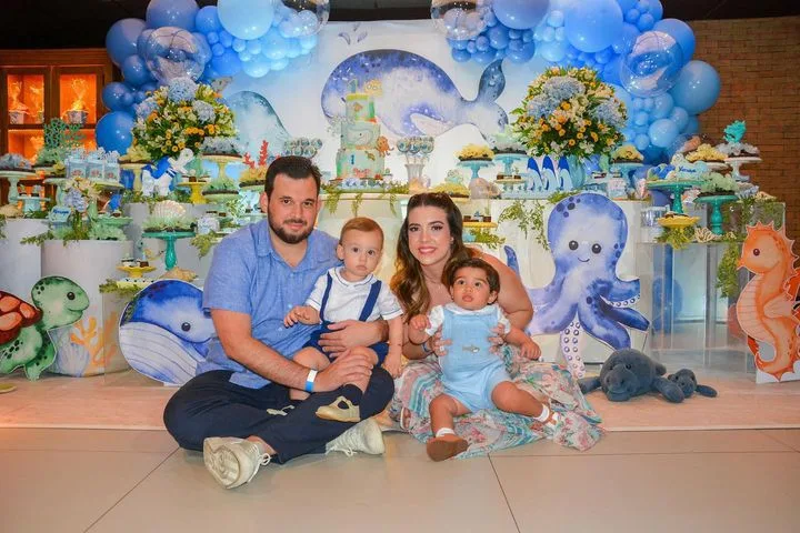 Davi e Aline Figueiredo comemoram primeiro aniversário do filho Henrique