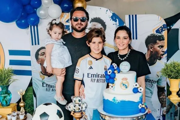 Aline Pinho arma festa de aniversário com muita diversão para o filho Antônio