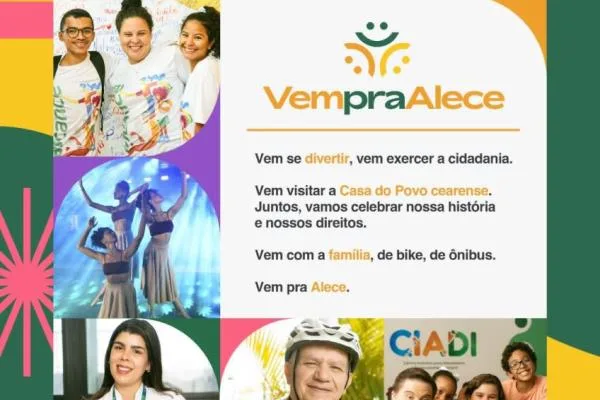 Assembleia Legislativa do Ceará divulga data do "Vem pra Alece"