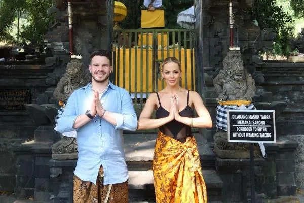 Tamiris Dias e Matheus Fernandes em temporada de lua de mel em Bali