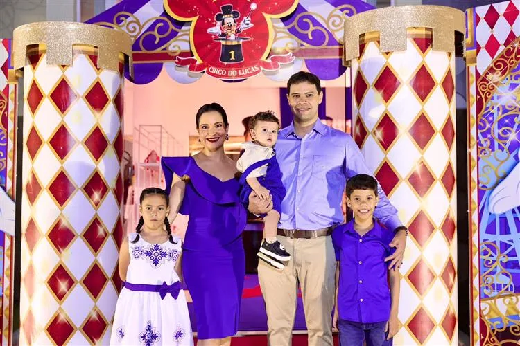 Carlos Alberto e Cristiane Silveira comandam festa de 1 aninho do filho Lucas