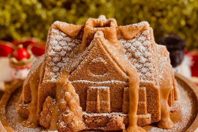 Chef Lívia Mota ganha destaque em Fortaleza com bolo Maison Gingerbread