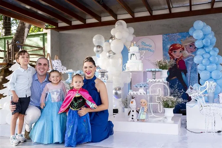 Ticiana e Alfredo Lima festejam os três anos da filha Maria Catarina