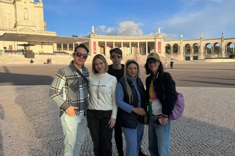 Gaída Dias renova a fé e a esperança com a família em viagem por Portugal