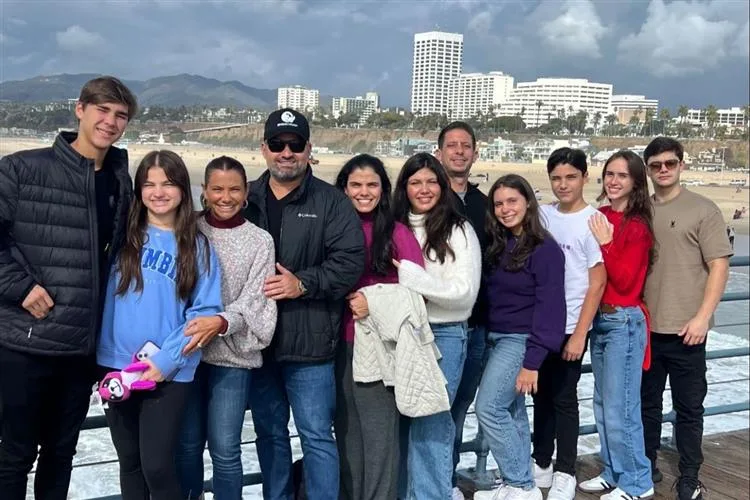 Vanessa e Mário Queirós em temporada de férias com a família na Califórnia