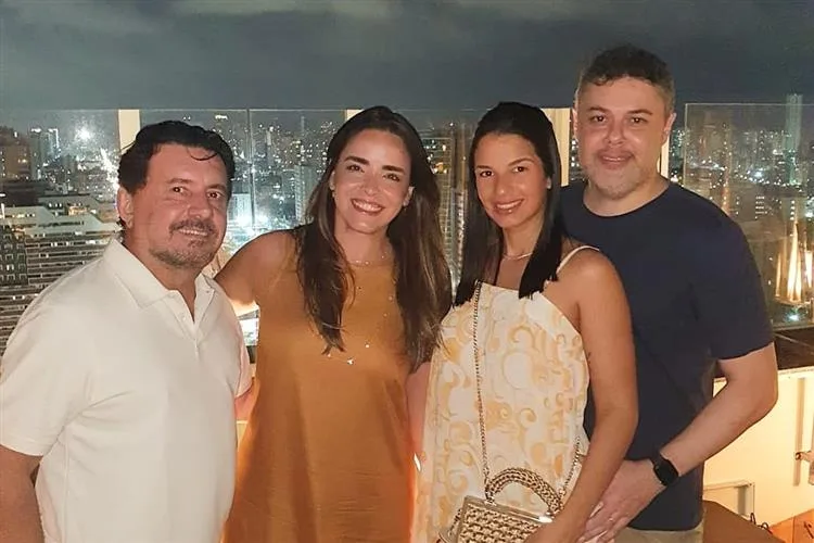 Hedla Lopes e Edson Spinello se despedem de Fortaleza no Vistta Rooftop