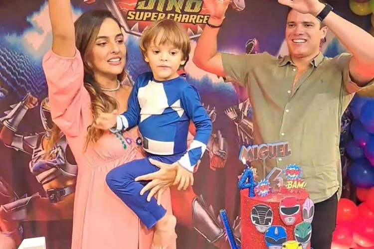 Marcos Lessa festeja os quatro anos do filho, Miguel