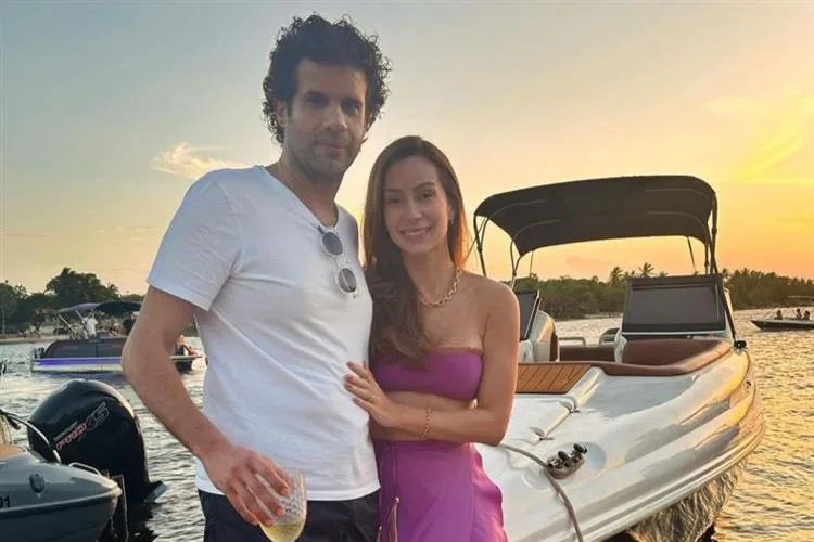 Maryna Landim e Bruno Borges curtiram dias santos na Lagoa do Uruaú