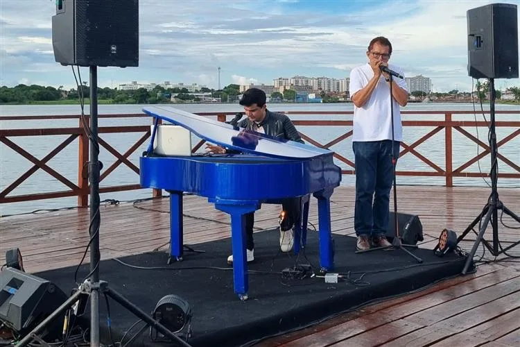Paulo Rodrigo Pianista marca presença no evento de Requalificação da Lagoa da Messejana