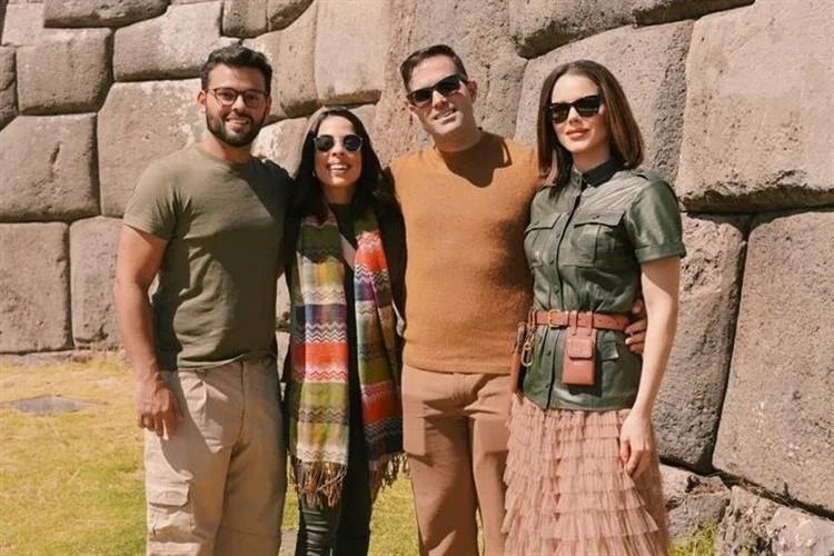Paulinha Sampaio e Felipe Rocha se divertem no Peru com Natália Nóbrega e George Gomes