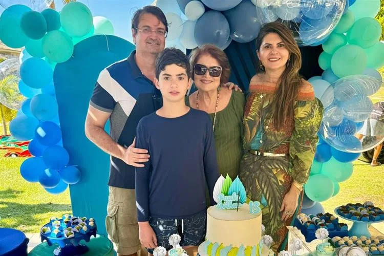 Michelinne e Edilson Pinheiro festejam aniversário do filho Paulo Arthur
