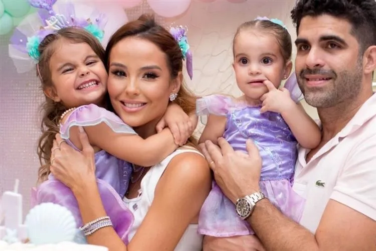 Mari Vasconcelos e Eliseu Becco celebram os quatro aninhos da filha Laura