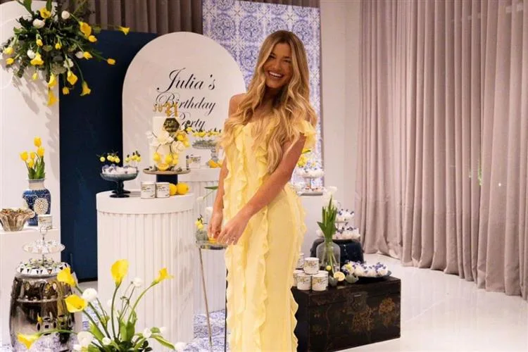 Júlia Vieira comemora mais uma primavera com surpresas e momentos em família