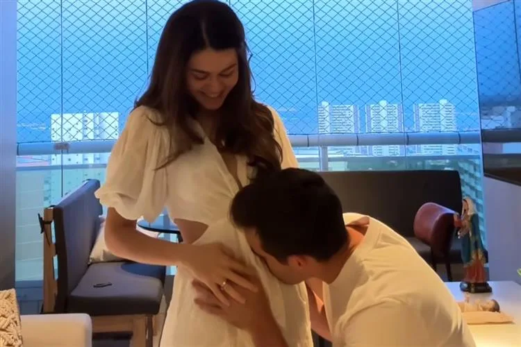 Lize Bezerra e Gabriel Sanford anunciam que o primeiro baby está a caminho