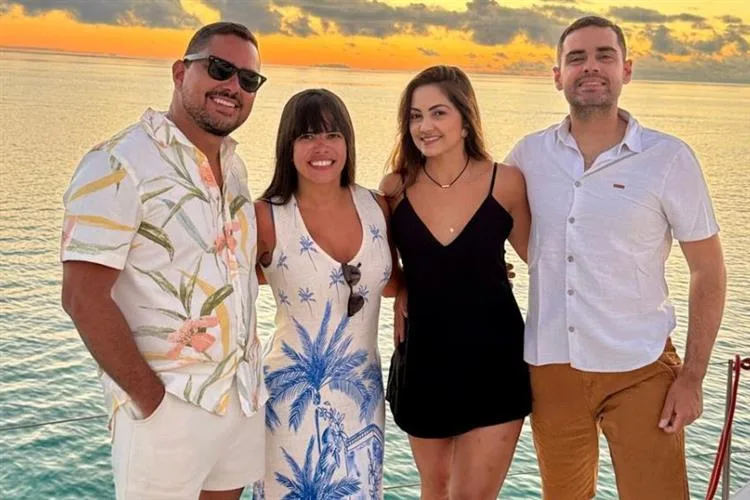 Tayná e Gustavo Costa Lima curtem férias na Polinésia Francesa