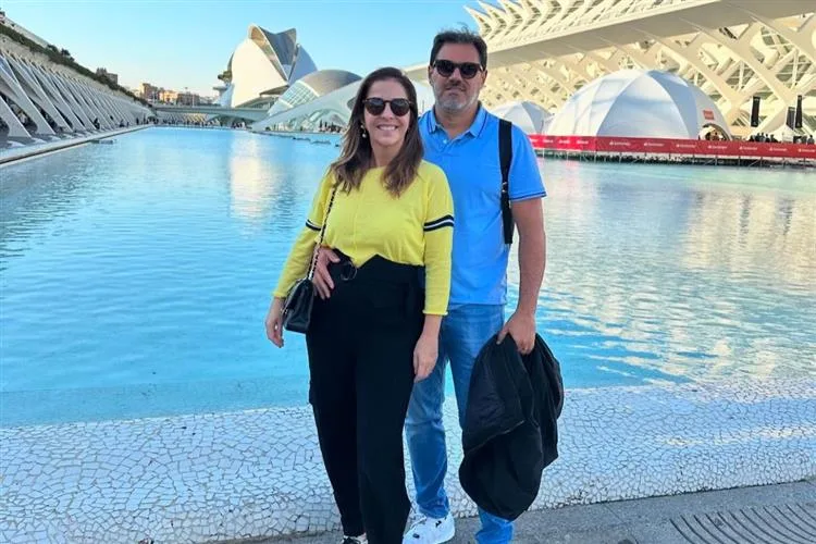 Ticiana Mota e Marcelo Torquato no circuito de artes e ciências de Valência, na Espanha