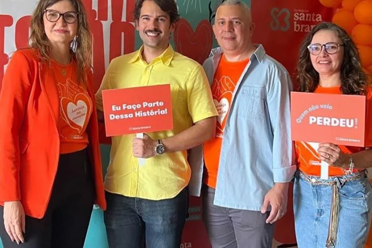 Vicente Sanford firma parceria de sucesso com a Natuplen e a Farmácia Santa Branca