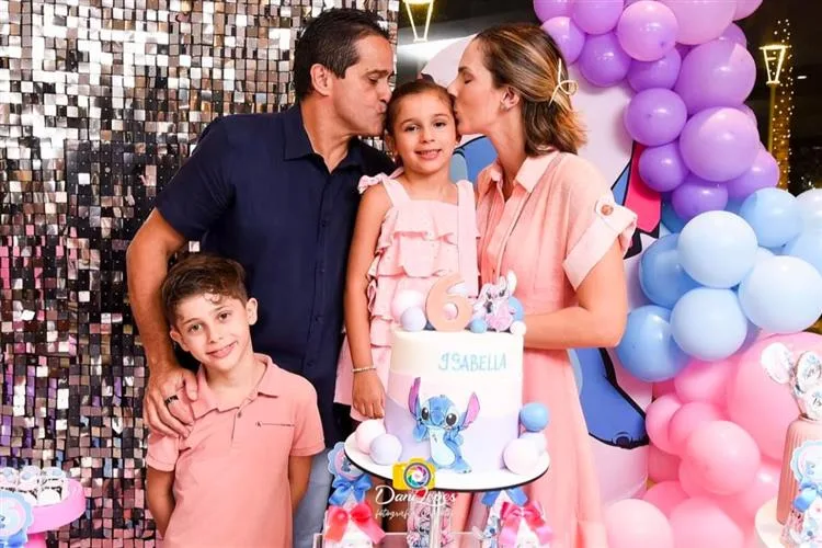 Bruna e Wellington Leitão festejam os seis anos da filha Isabella
