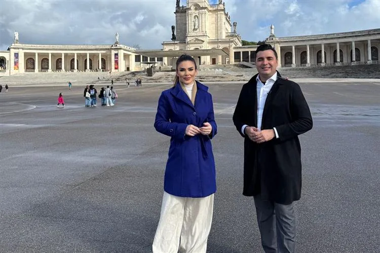 Equipe da TV Cidade Fortaleza desembarca em Fátima, Portugal