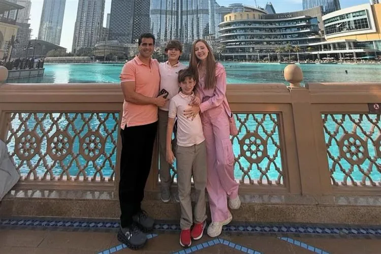 Larissa Fujita e Rodrigo Furtado desbravam Dubai e Abu Dhabi com os filhos