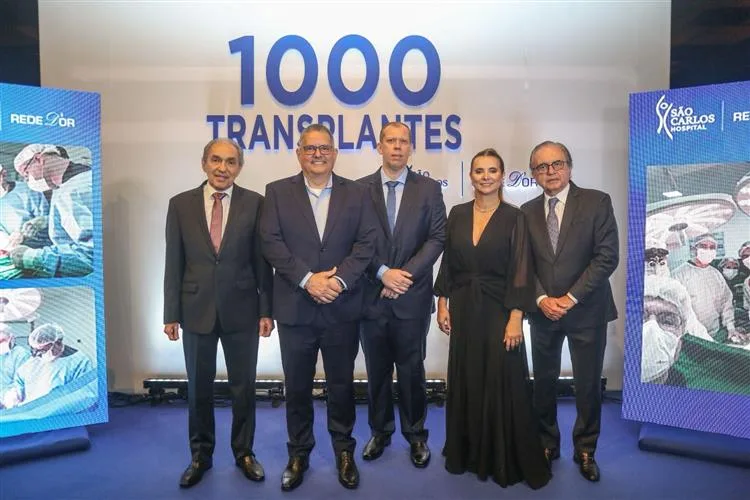 Hospital São Carlos, da Rede D'Or, celebra milésimo transplante de fígado