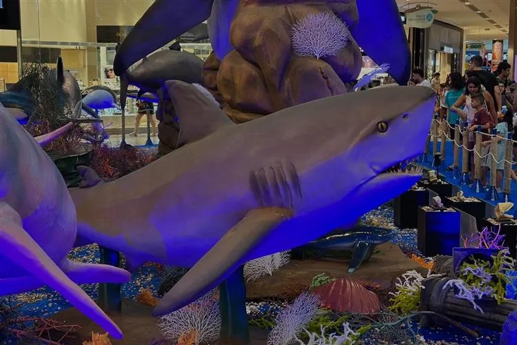 Exposição "Gigantes do Mar" desembarca no shopping RioMar Fortaleza