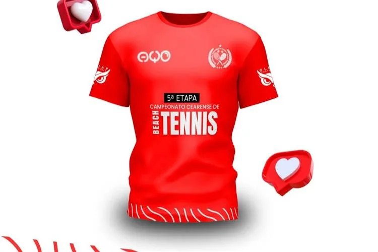 Divulgada camisa da V Etapa do Campeonato Cearense Beach Tennis Nível Técnico 2025