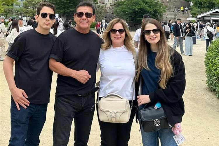 Amazônia Albuquerque em trip familiar pelo Japão e pela Coreia do Sul