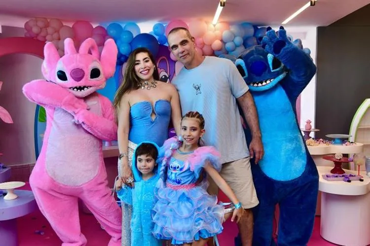 Nicole de França e Igor Parente festejam os sete anos da filha Noalla