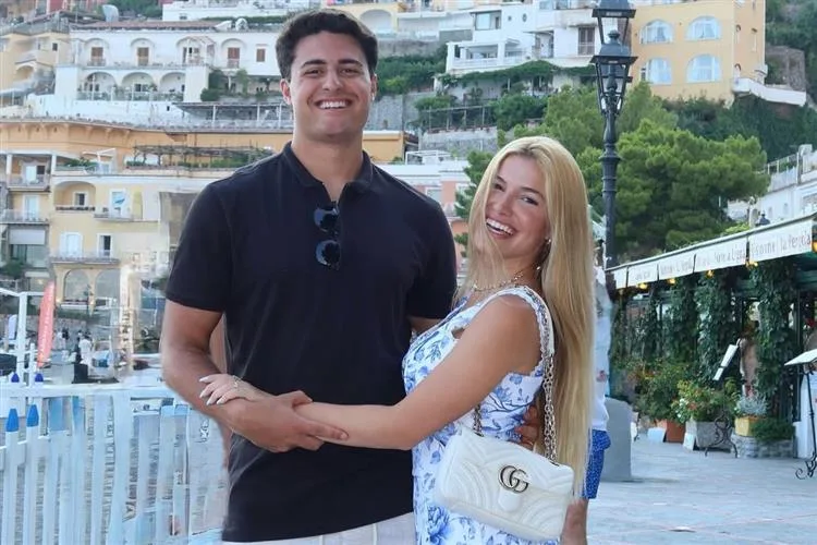 Julia Vieira e Luigi César são só amor no circuito turístico italiano