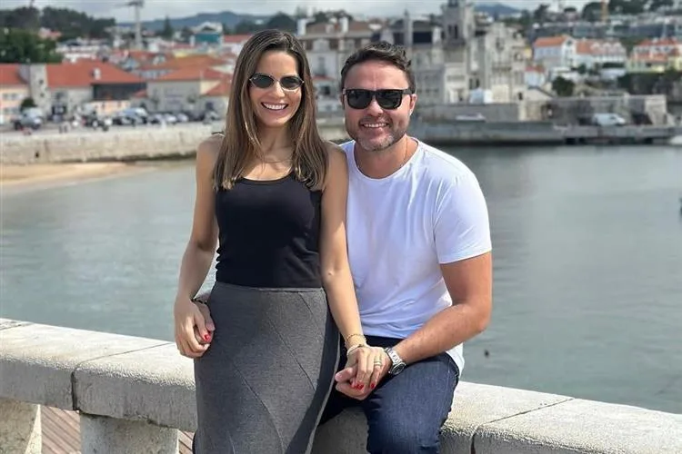 Luciana e Fred Aragão em momentos especiais na viagem por Portugal